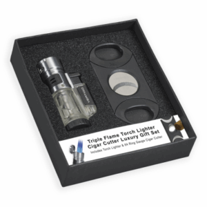Vertigo Blizzard Cigar Lighter and Cutter Set