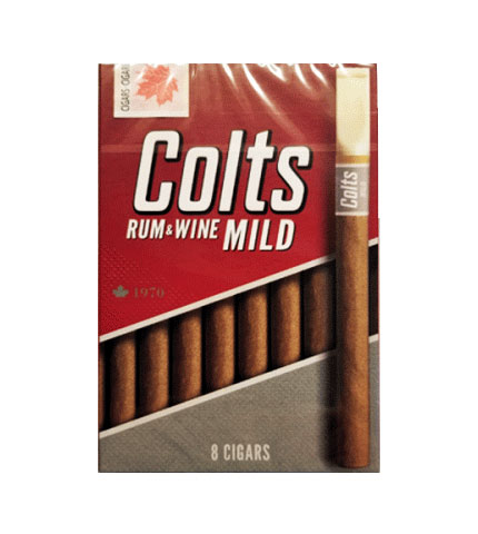 Colts Rum & Wine Mild Tipped Cigars (Colts Rum Wine Label)