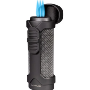 Lotus Armor Triple Torch Black Cigar Lighter