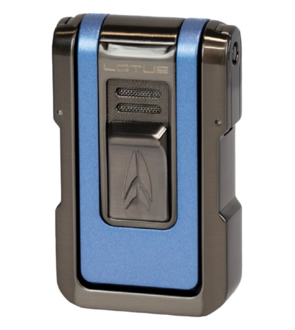 Lotus Axis Blue and Gunmetal Cigar Lighter