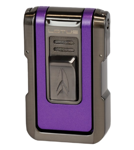 Lotus Axis Purple and Gunmetal Cigar Lighter