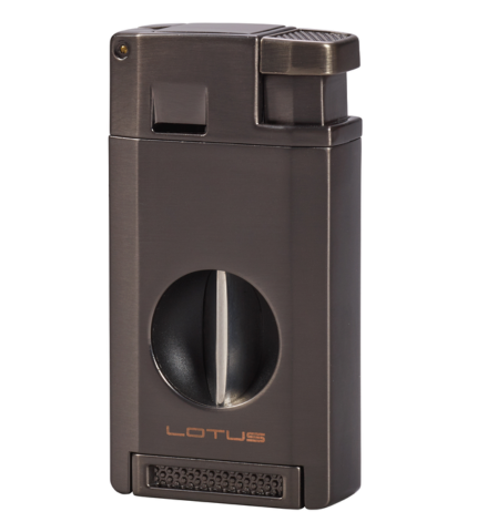 Lotus Excalibur Double Torch Gunmetal Cigar Lighter