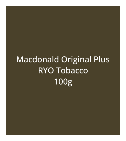Macdonald Original Plus Cigarette Rolling Tobacco 100g