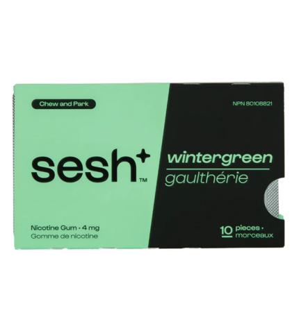 Sesh+ Nicotine Wintergreen Gum 4mg