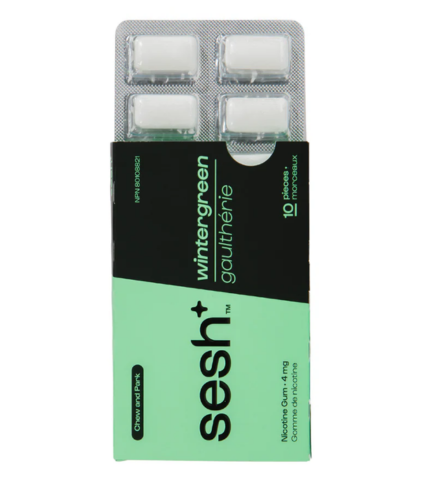 Sesh+ Nicotine Wintergreen Gum 4mg - Image 3