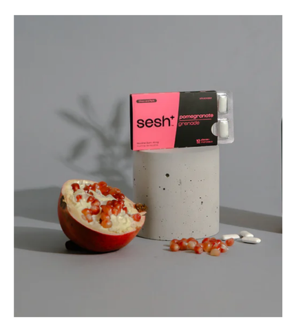 Sesh+ Nicotine Pomegranate Gum 4mg - Image 4