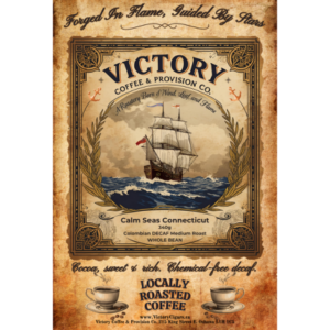 Calm Seas Connecticut Decaffeinated Whole Bean Coffee